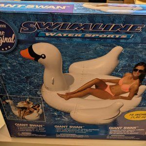 Brand new 75 inch inflatable swan from Swimline
